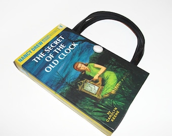 Nancy Drew Book Purse The Secret of the Old Clock Handbag Vintage Book Purse