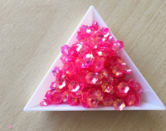 Glitter / floral Bowl "primrose iridescent" 6 mm in bulk