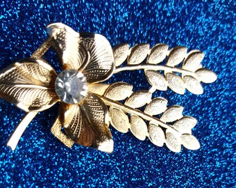 Vintage Olive Branch Brooch