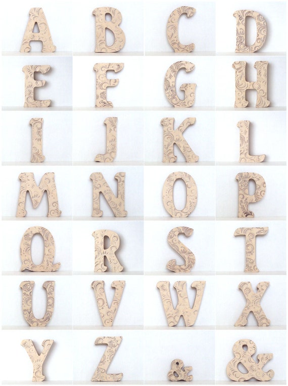 wooden letteres ampersand letters home decor spring decor