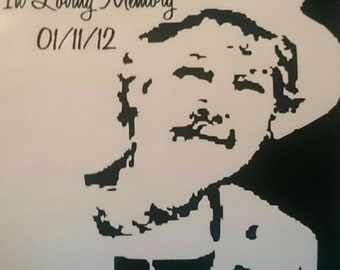 8" In loving memory wall decal