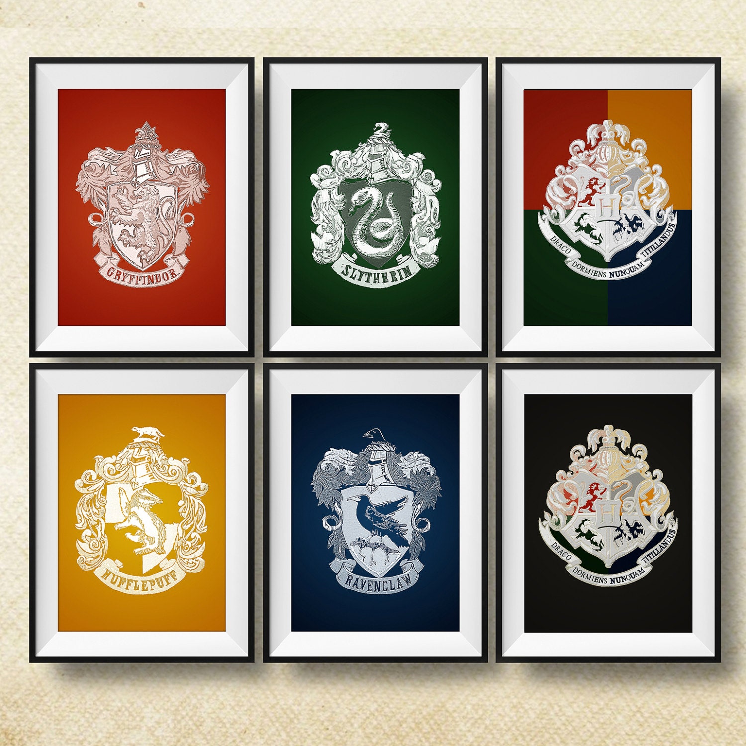 Harry Potter Print Hogwarts Crest Print Harry Potter Poster