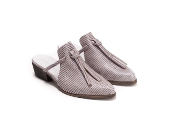 Mules, Mules Shoes, Leather Mules, Handmade Mules, Slip On's, Backless Loafers, Izzy // Free Shipping
