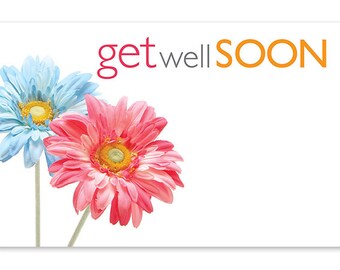 Floral get well card | Etsy