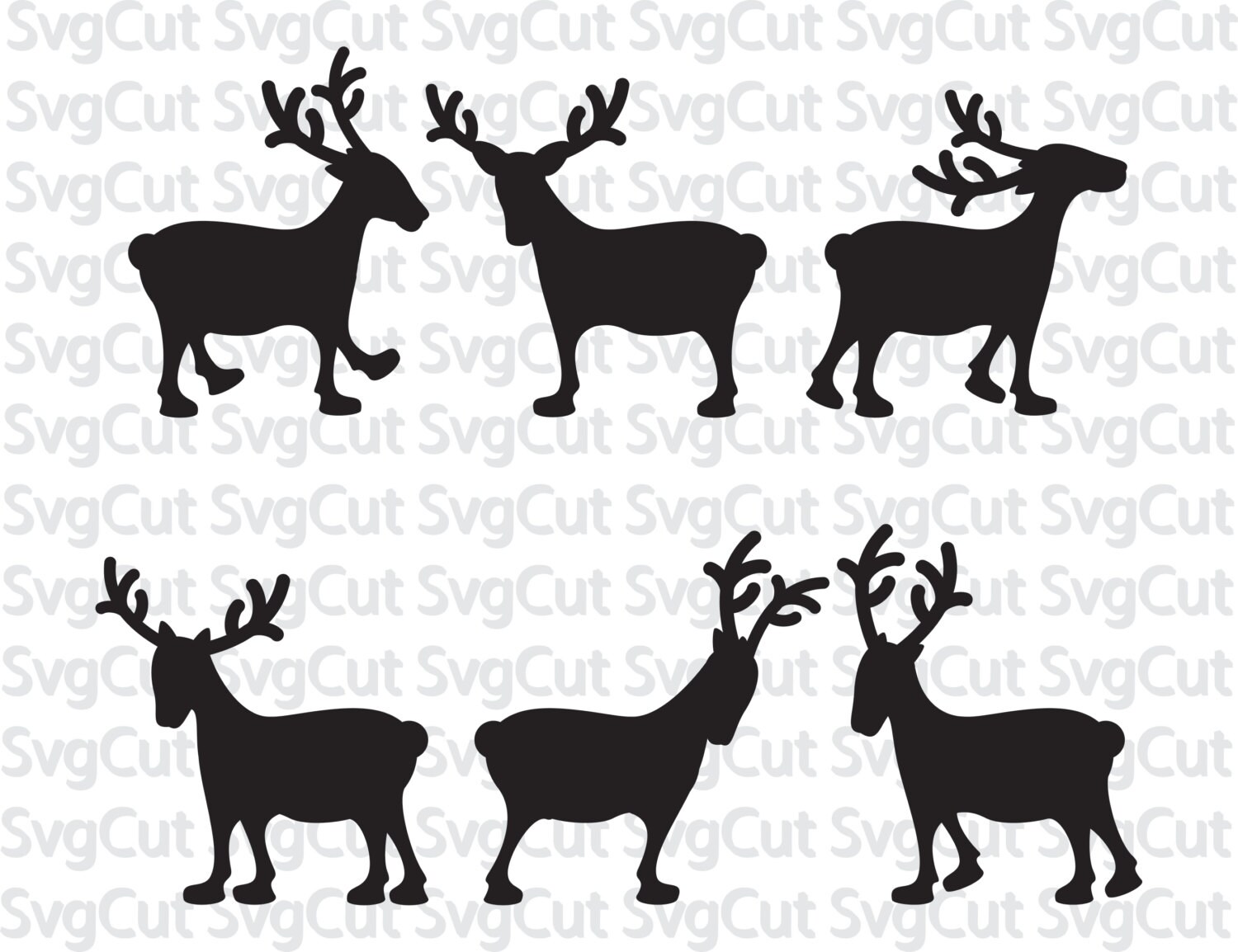 Download Reindeer SVG DXF PNG, reindeer files, christmas reindeer ...