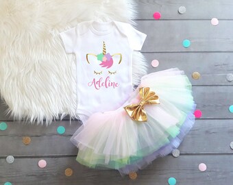 Baby Girl Clothes, Girls First Birthday, Unicorn Birthday, Unicorn Shirt, Unicorn First Birthday, Unicorn, Unicorn Birthday Outfit
