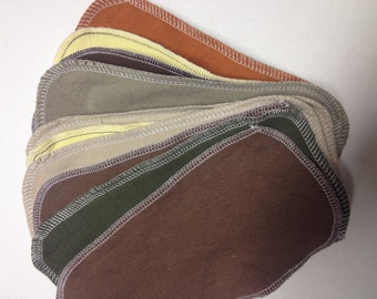 MamaBear Reusable Cloth Wipes (Unpaper) Set - Baker's Dozen - Earthy Neutrals