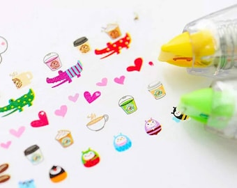Correction Tape Washi Tape Correction Refill Decorative Tape Correction Pen Kawaii Stickers Kids Crafts Party Favors Kawaii Washi Tape