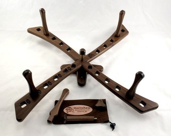 Windmill style - American Walnut Yarn swift - Skein Winder