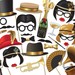 Gatsby Photo Booth props, Roaring 20s party Photobooth. 1920 Great Gatsby props, Flapper, Jazz. Instant Download printable props - 0186