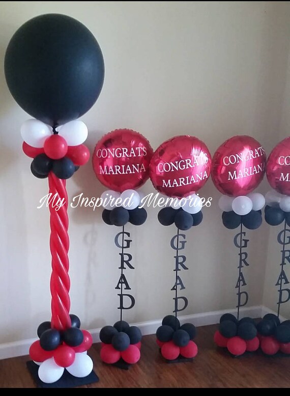 Personalized graduation balloon centerpieces large balloon