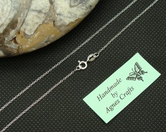 14" 16" 18" Fine Trace Sterling Silver chain, 925 sterling silver necklace, 925 silver chain, STS