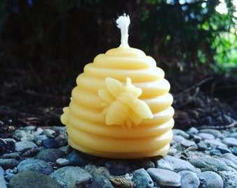 BEESWAX Candles Set of 6- Non-Toxic Candles- Air Purifying- Hypoallergenic -100% Natrual Gift - Natural Party Favor - Holiday Christmas Gift
