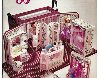Fashion Doll LA Boutique Plastic Canvas Pattern Annies Attic 87D71