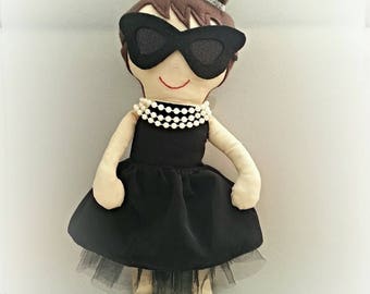 Audrey Hepburn inspired doll