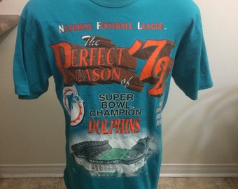 Vintage Miami Dolphins T Shirt Size Large