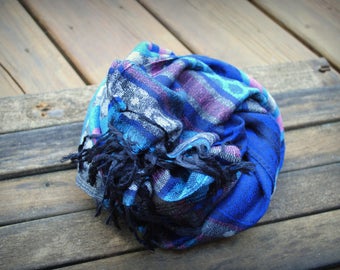 Sea Elephant Cashmere Head Scarf/Shawl