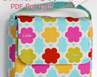 Lunch Box Sewing Pattern PDF Love Your Lunch Box