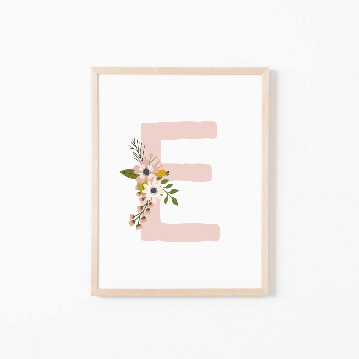Blush Bloom E Nursery Art. Nursery Wall Art. Nursery Prints.