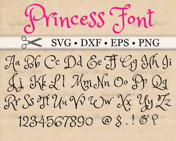 Free Free Princess Font Svg 415 SVG PNG EPS DXF File
