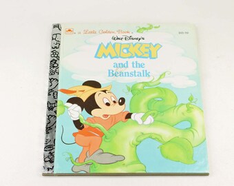 Mickey and the Beanstalk Walt Disney Vintage Little Golden Book