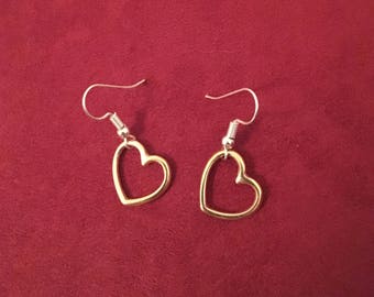 Earrings "Golden Heart"