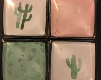 Cactus Square Magnets