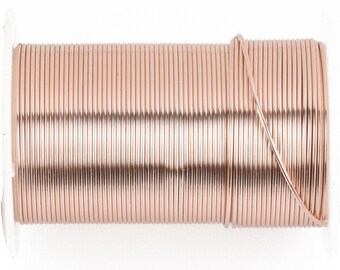 20ga ROSE GOLD Craft Wire, Tarnish Resistant Craft Wire, wire wrapping, BeadSmith Wire, 15 yards (45 feet) spool wir0081