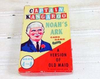 Vintage Captain Kangaroo Noah's Ark Card Game