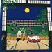Furoshiki, sleeping cat furoshiki, wrapping cloth, Japanese fabric, cotton fabric, Cat tapestry, moonlight, Japanese bag cloth