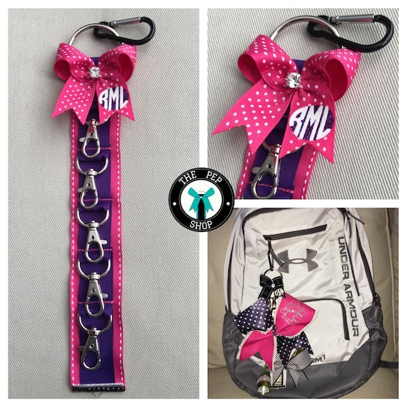 Items similar to Klinger™ Backpack Strap / Cheer Bow Holder. Pink
