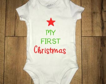 My First Christmas bodysuit