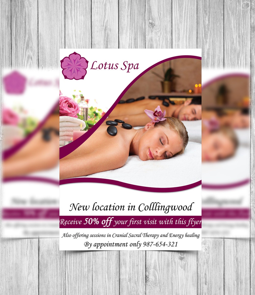 printable flyer template hair salon flyer beauty salon flyer therapy flyer template
