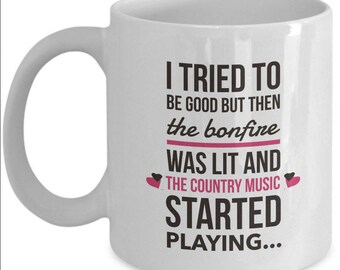 Funny Country Music Coffee Mug - Country Music Gift Cup For Women Or Men Country Music Lovers - Country Music Fan Present