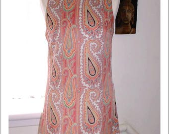 60s style paisley Mod dress