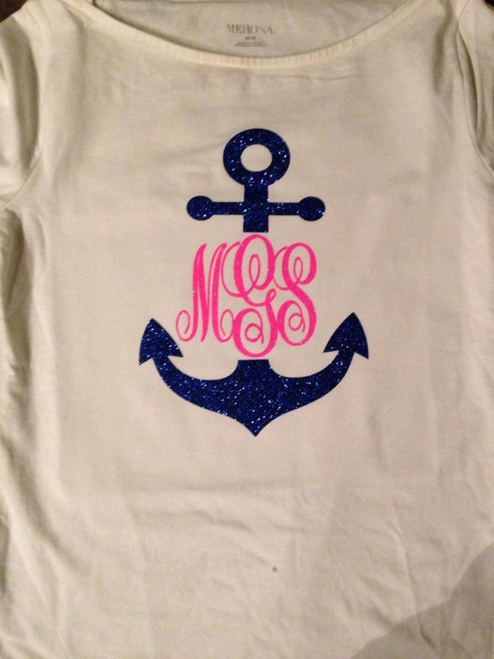 anchor design shirt