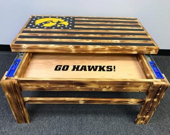 Iowa Hawkeyes Coffee Table