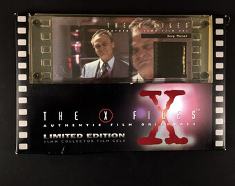 X-Files Deep Throat 35 mm Film Cel, in Original Box, X-Files TV Series 1990s, One of a Kind Limited Edition