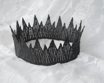 Wicked Queen Black Crown - "Wicked Crown" - halloween costume, evil queen crown, birthday crown