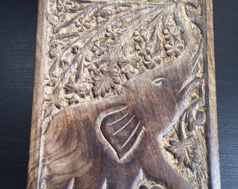 Elephant-Inspired Wooden Graditude Box