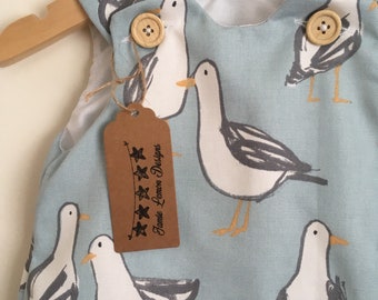 Seagull pinafore dress