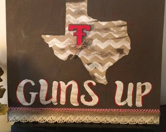 Guns Up - Texas Tech Sign