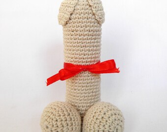 Penis Bachelorette party souvenir crochet amigurumi PATTERN (mature content)
