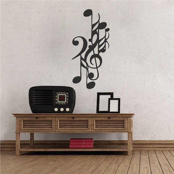 Music Note Wall Decal Musician's Wall Vinyl Music