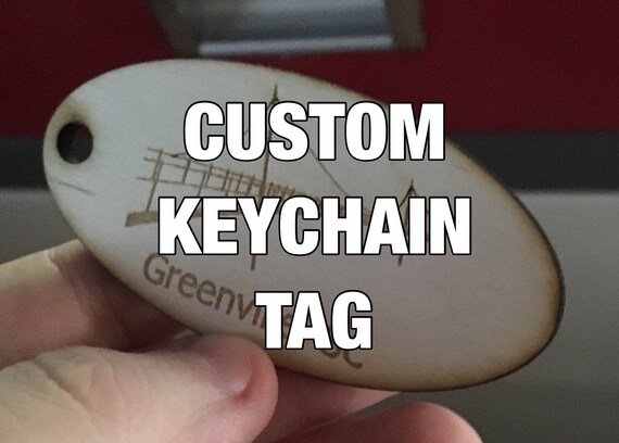 Custom Laser Engraved Keychain Tag