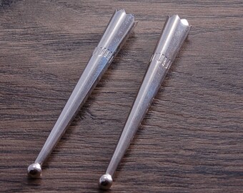 Sterling Silver Bolo Tie Tips 3mm ball DB2J