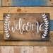 Welcome Wood Sign