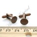 12 Pair (24 pieces) Cufflinks Backs Base with 10mm Glue Pad ANTIQUED COPPER