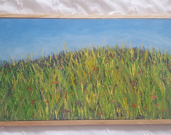 Open field of wildflowers