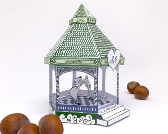 Set of 20 wedding gifts, booth lovers, papertoy